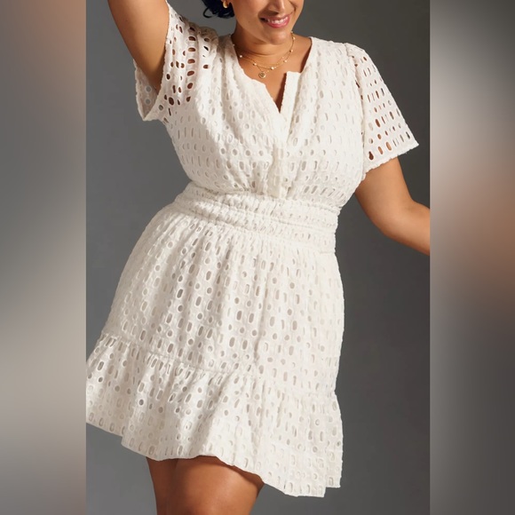 Anthropologie The Somerset Mini Dress: Eyelet Edition - Picture 2 of 12